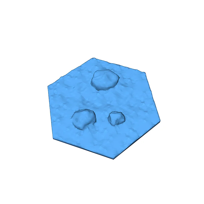 3D модель Плитки Gloomhaven MagHex с камнями - фото 16