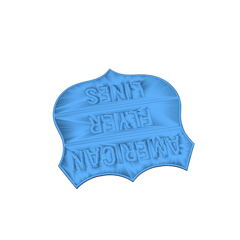 3D модель Значок American Flyer - фото 4