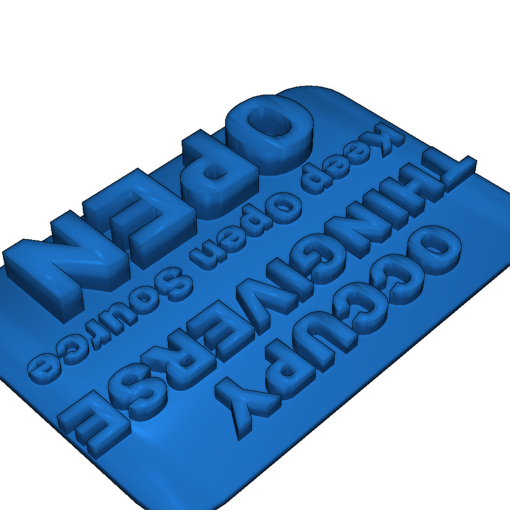 Памятная табличка 'Keep Open Source OPEN'