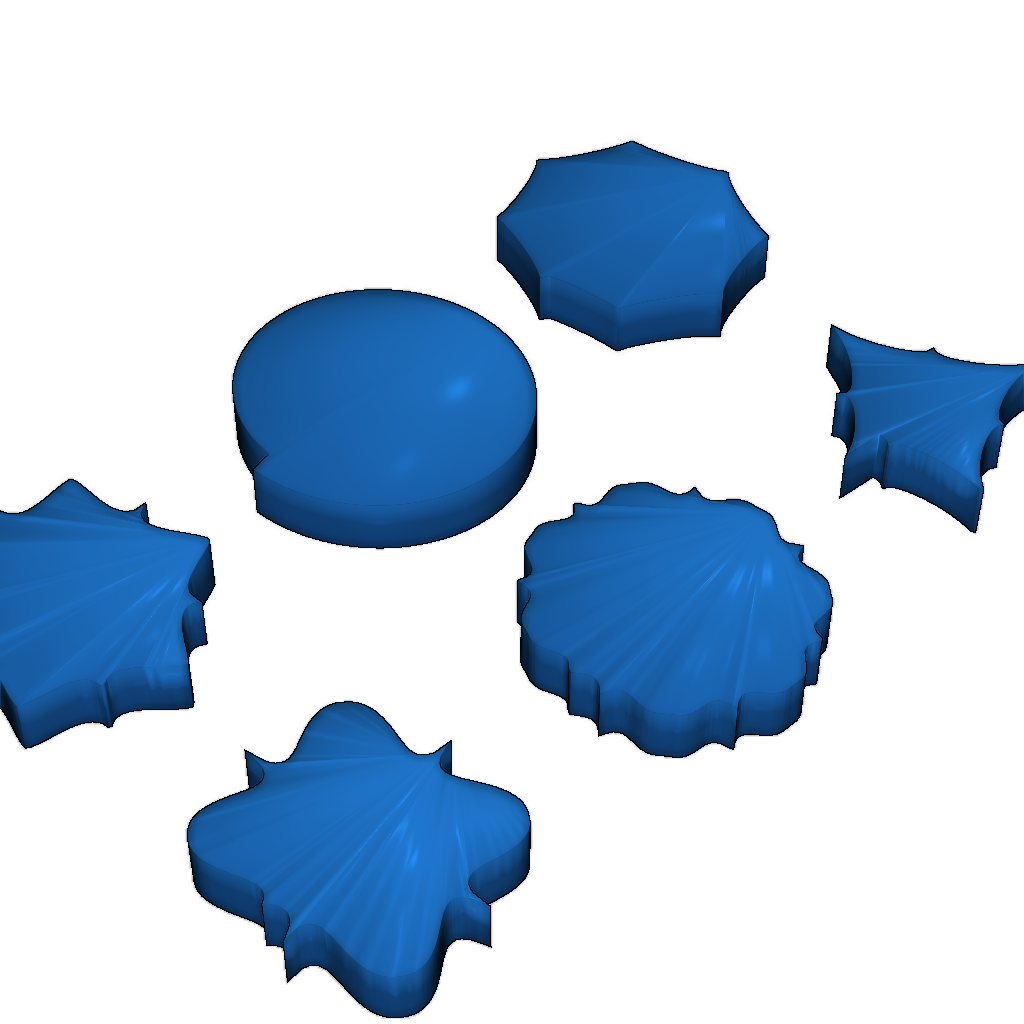 Параметрический генератор открытых форм для OpenSCAD