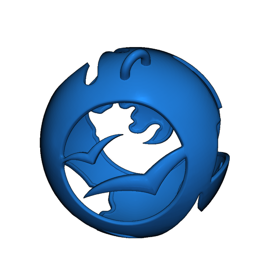 Открытая рождественская игрушка