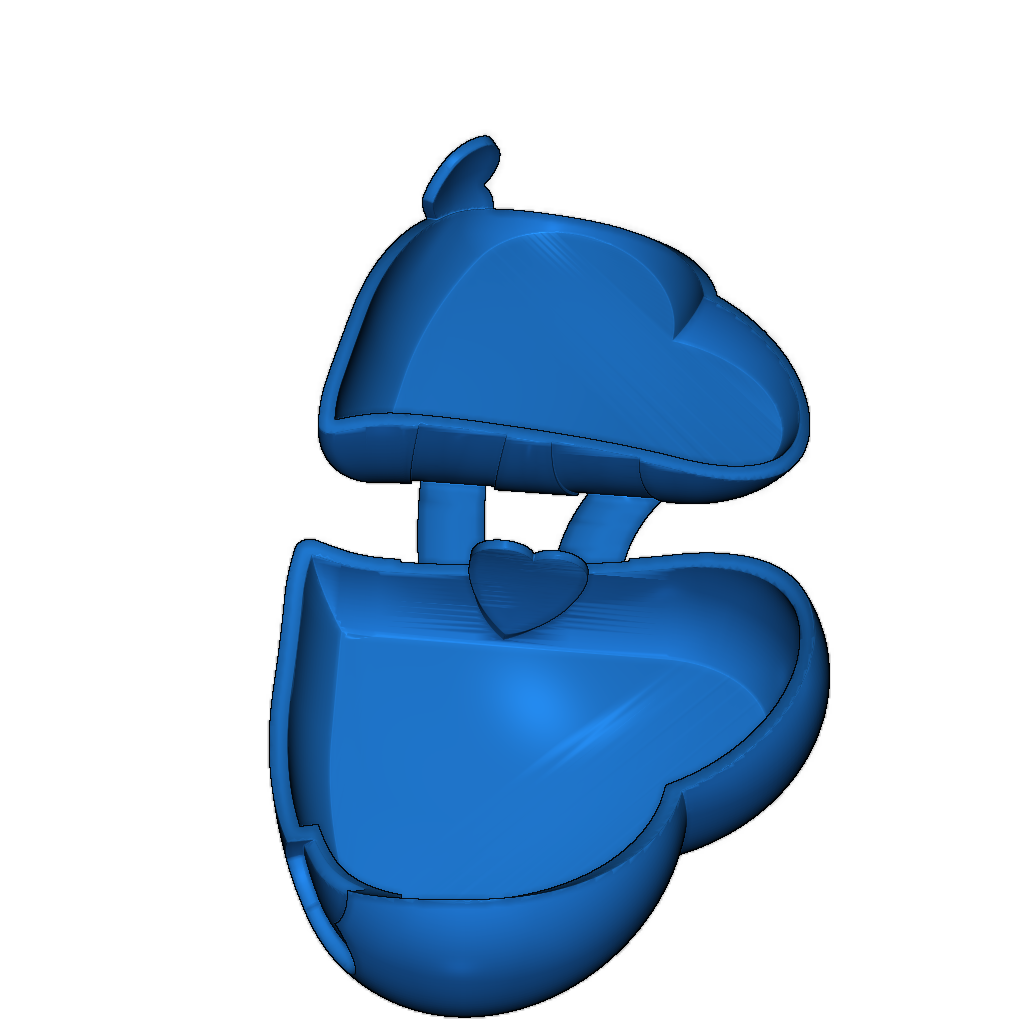 Сердечная коробка для подарков