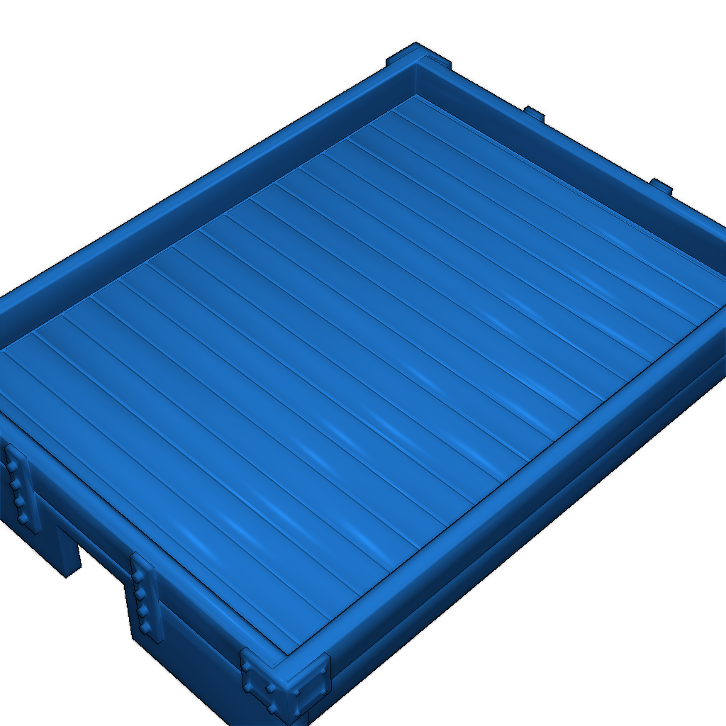 Открытый вагон кузов 009 1:4