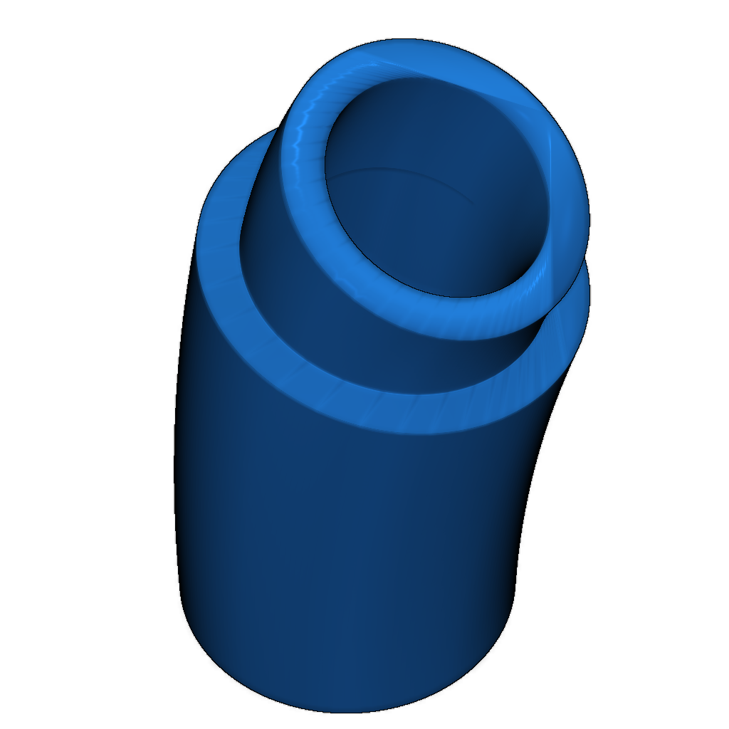 Натуральная труба Bb3 в форме саксофона