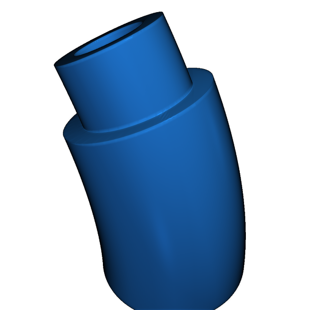 Натуральная труба Bb3 в форме саксофона