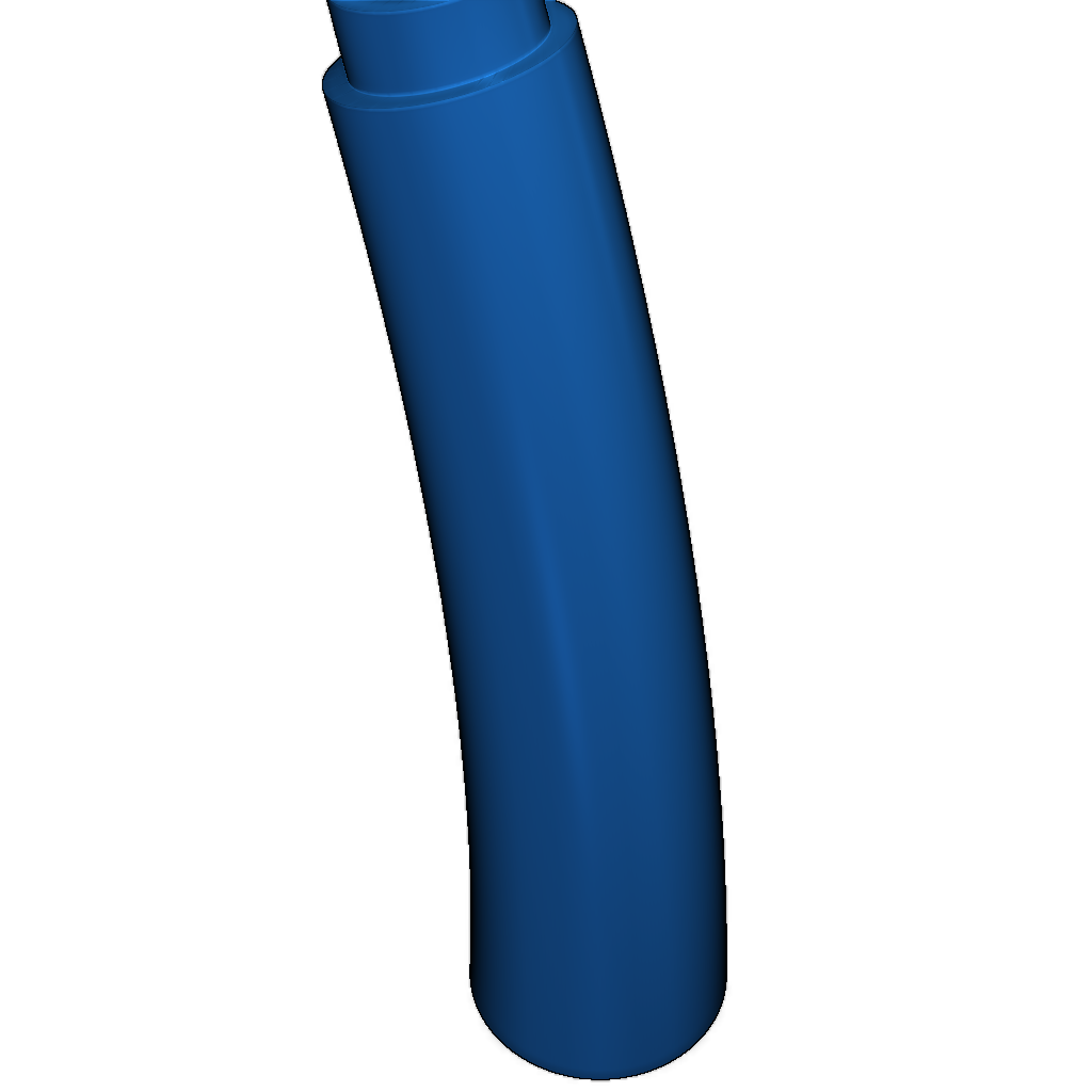 Натуральная труба Bb3 в форме саксофона