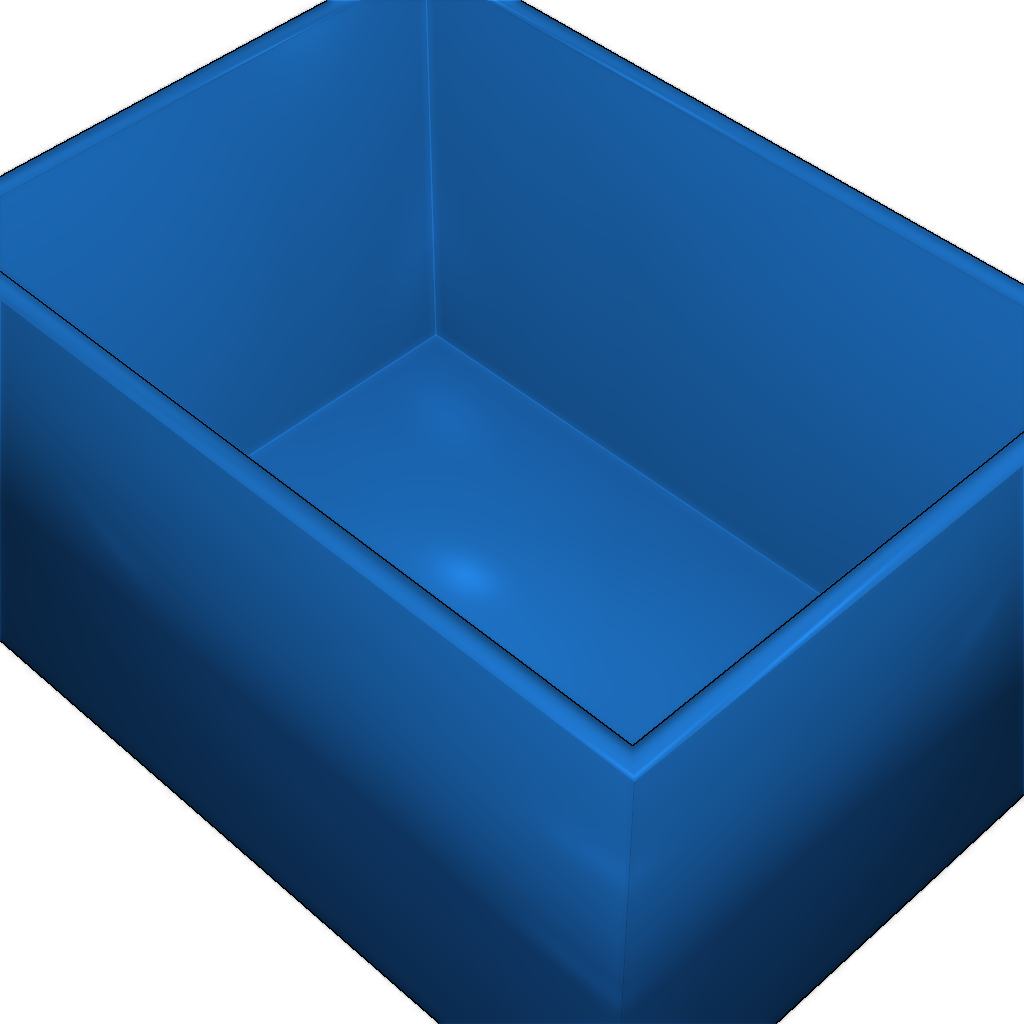 Простая открытая коробка