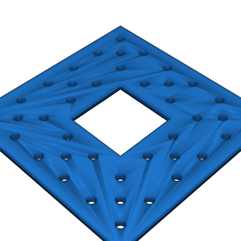 OpenSCAD - Скрипт открытой структуры