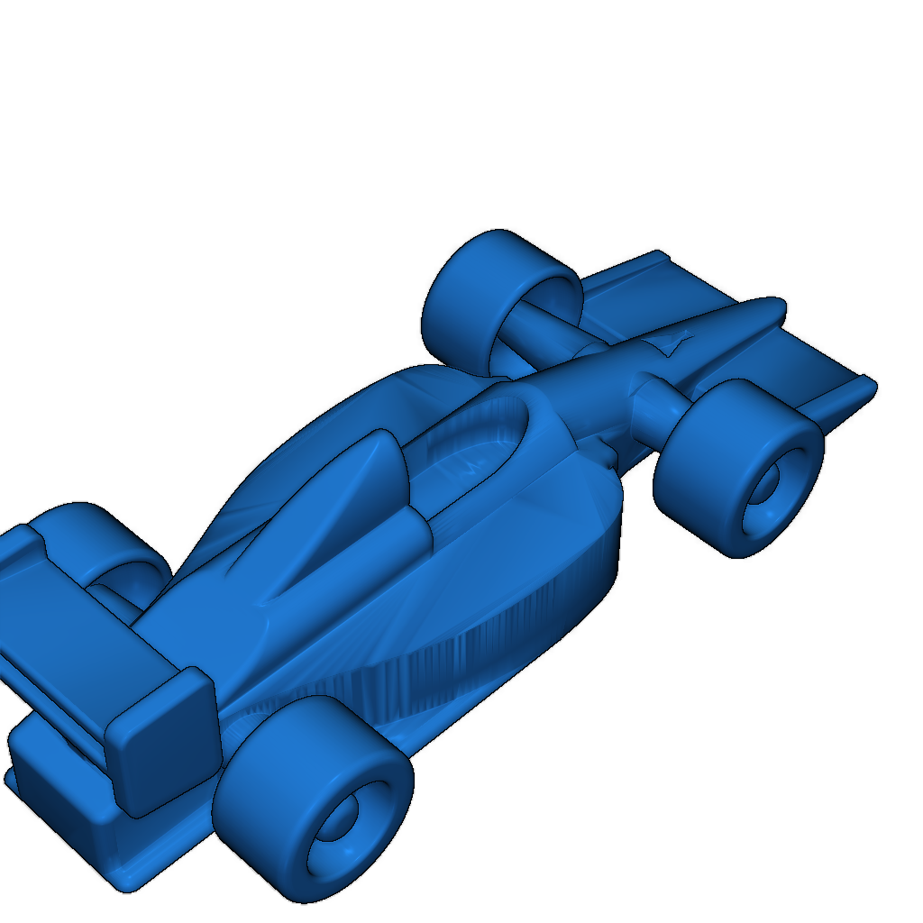 Модель Формулы 1 с вращающимися колесами