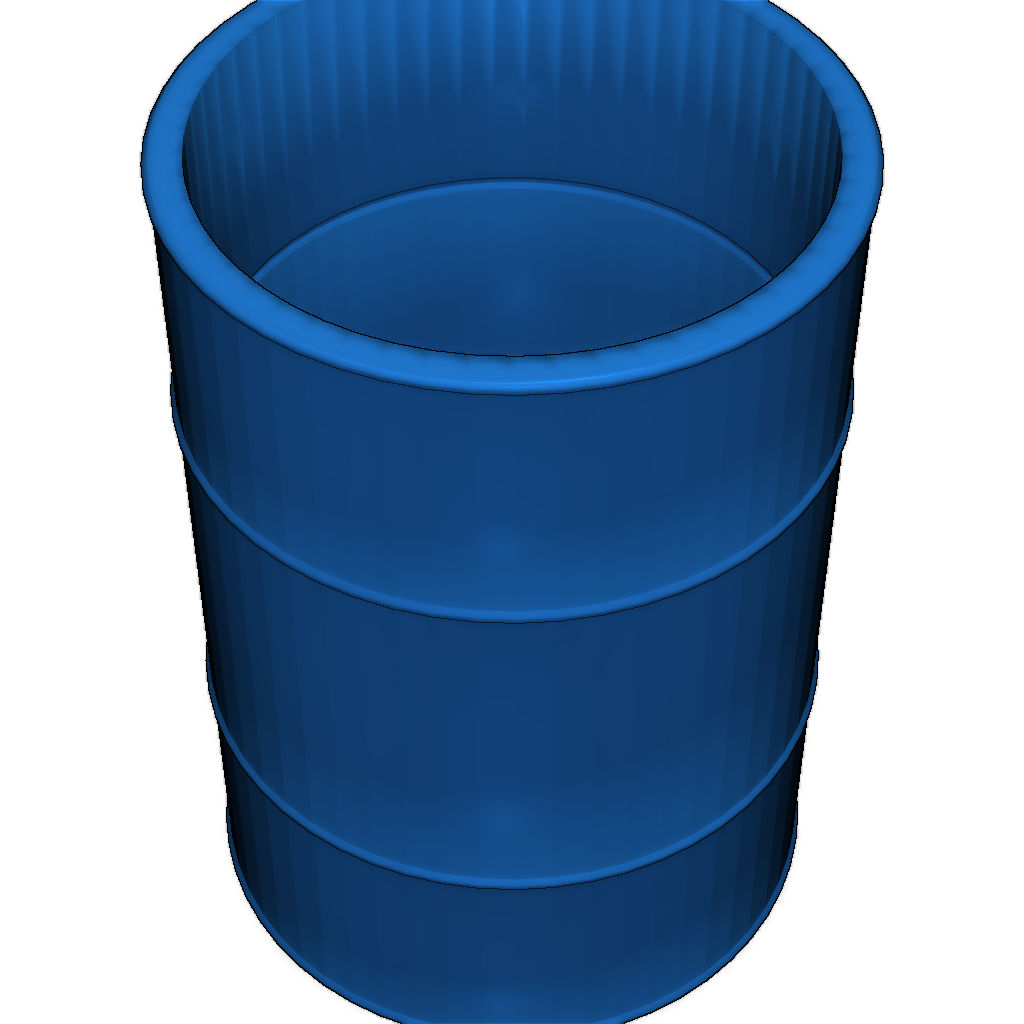 55-галлонный открытый масляный барабан