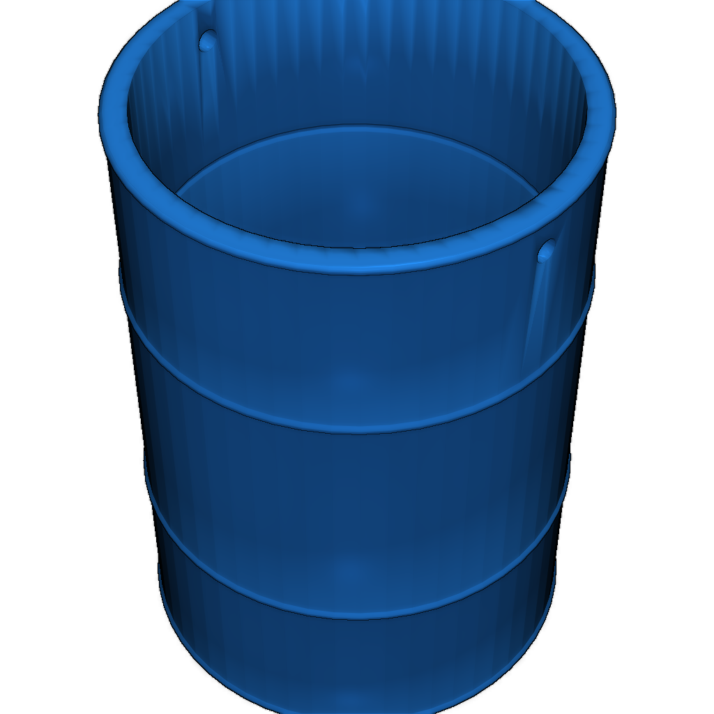 55-галлонный открытый масляный барабан