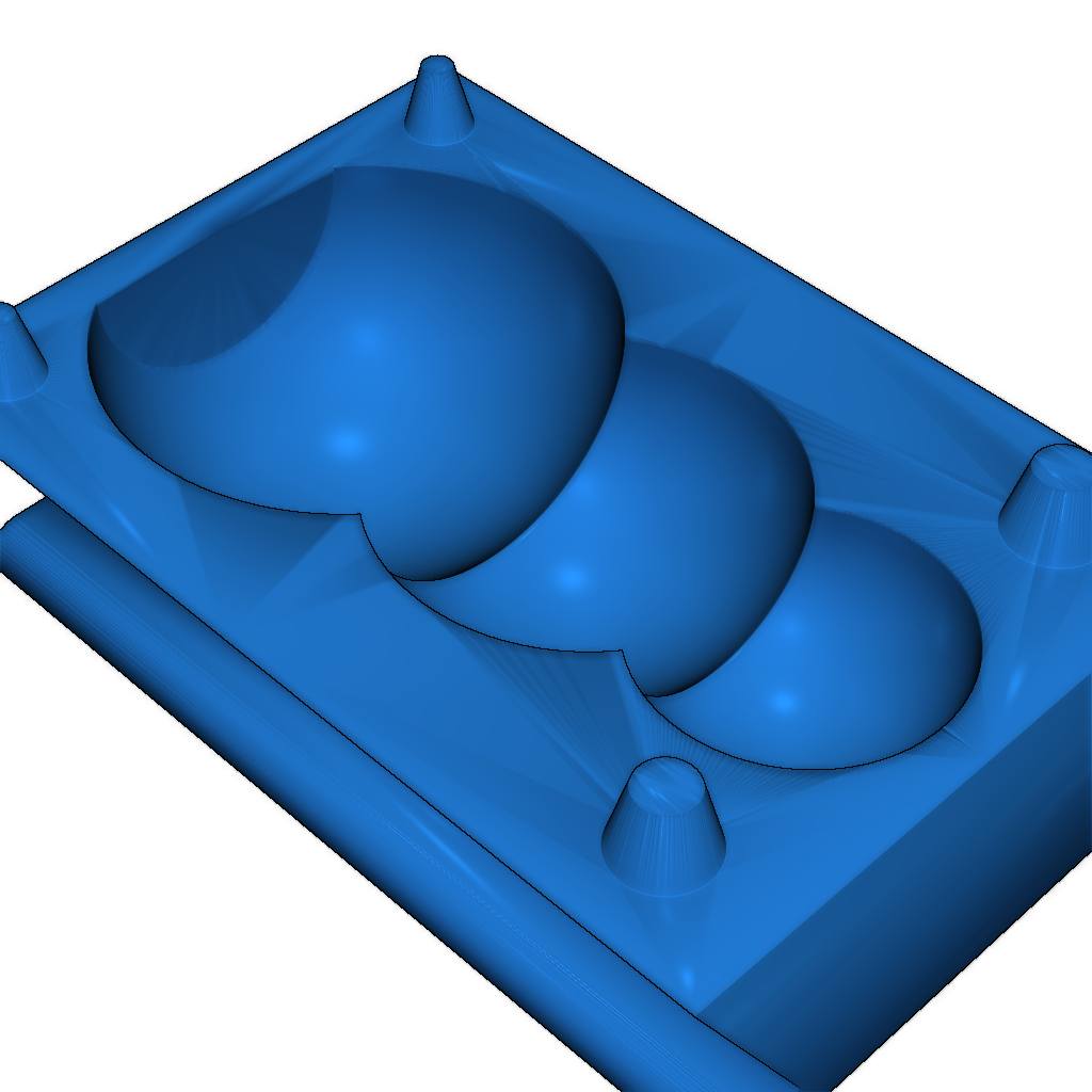 Форма для создания снеговика из двух шаров