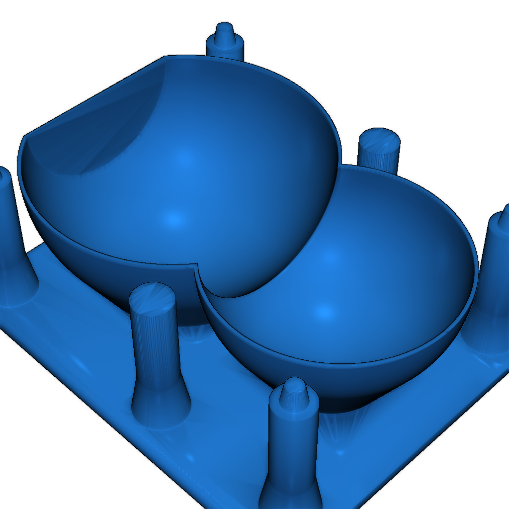 Форма для создания снеговика из двух шаров
