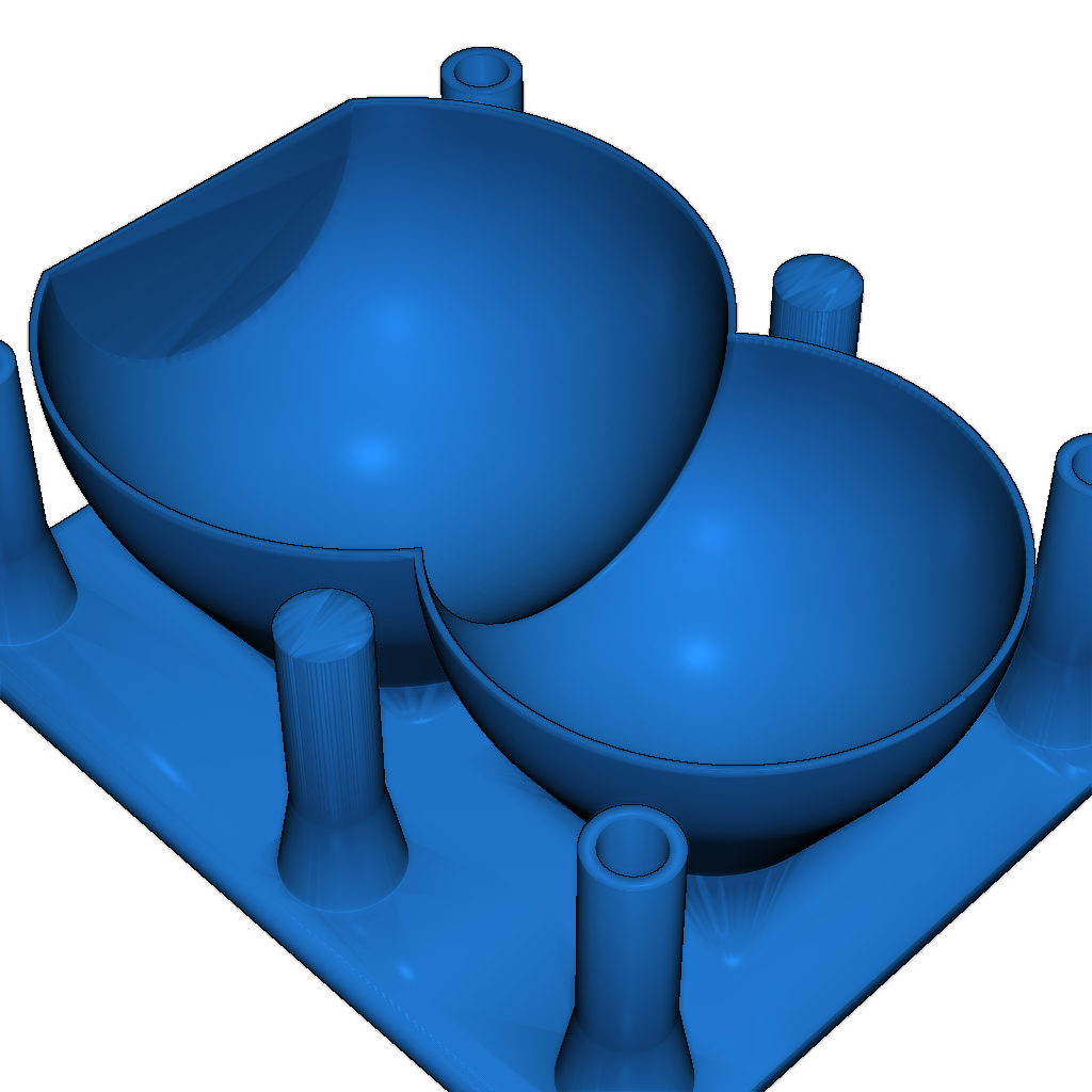 Форма для создания снеговика из двух шаров