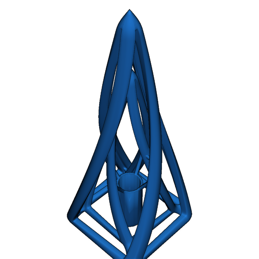 Извивающаяся абстрактная пирамида