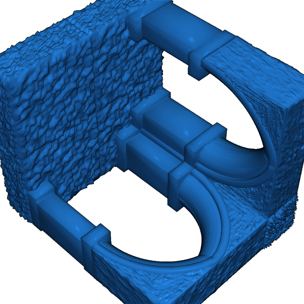 Готический RPG тайл - угловая плитка 2x2 с двойным арочным проемом