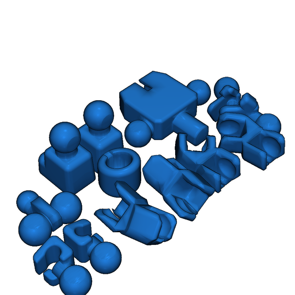 Фигурка-экшен для 3D печати - без поддержки