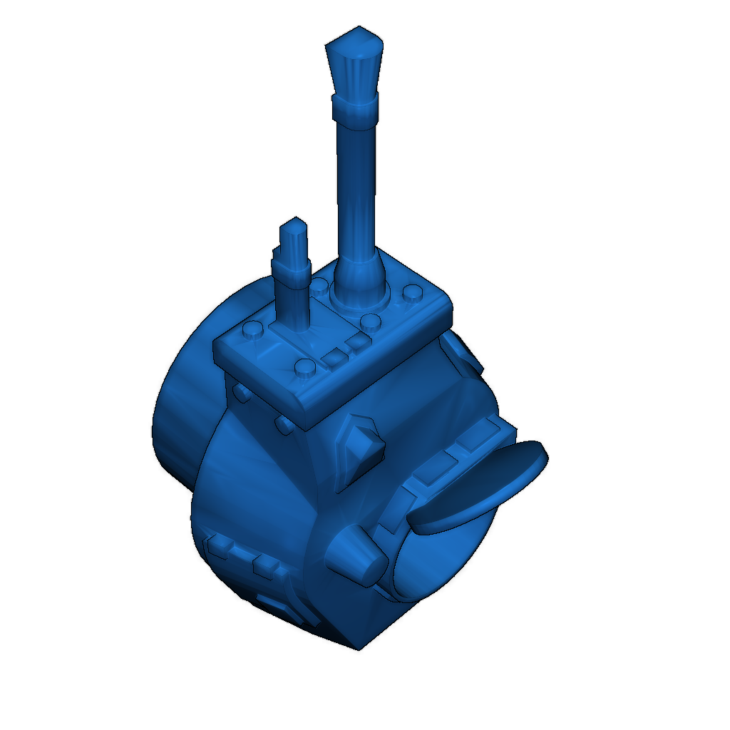 Турель 1:100 для Toldi I с открытой крышкой