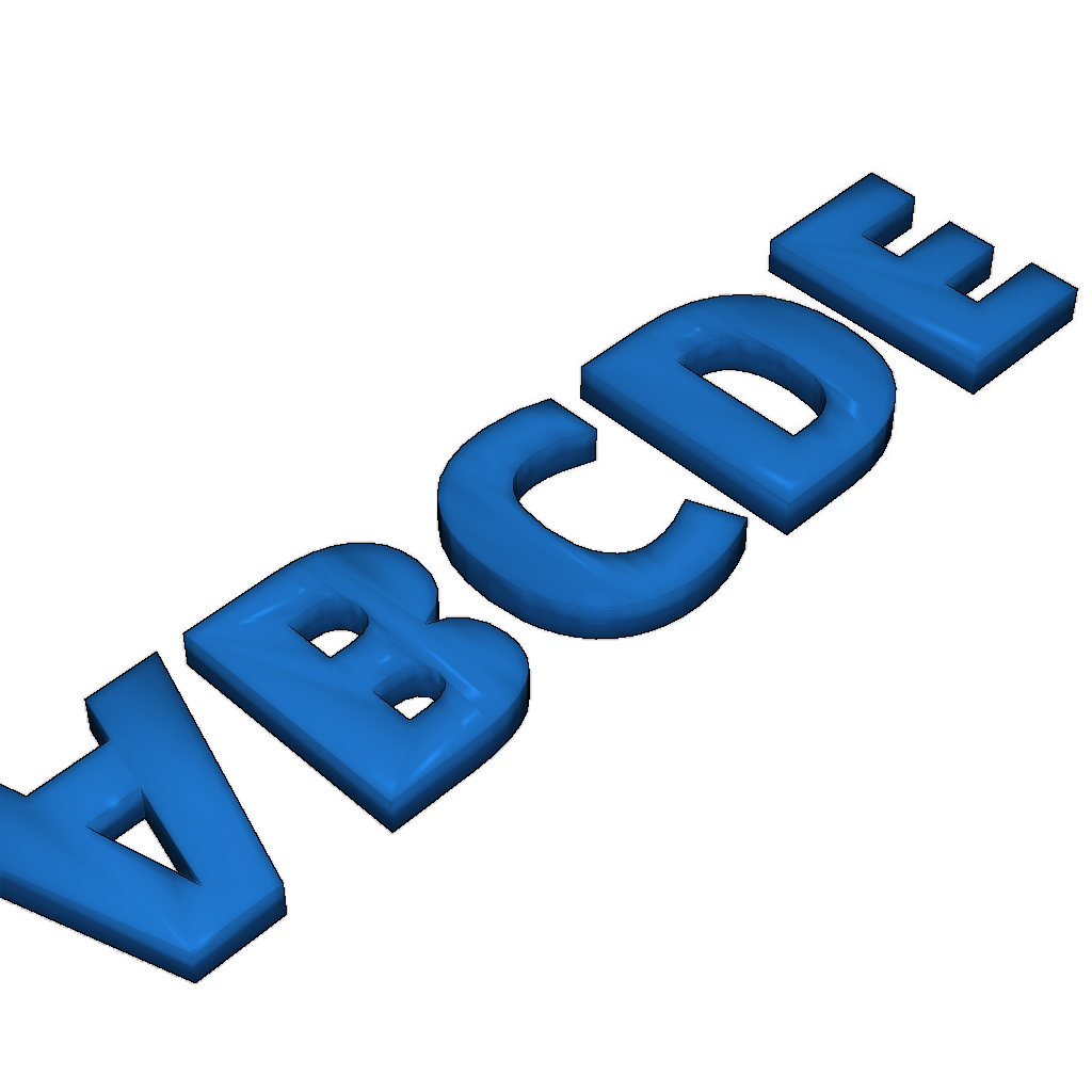 3D алфавит шрифта Open Sans Bold