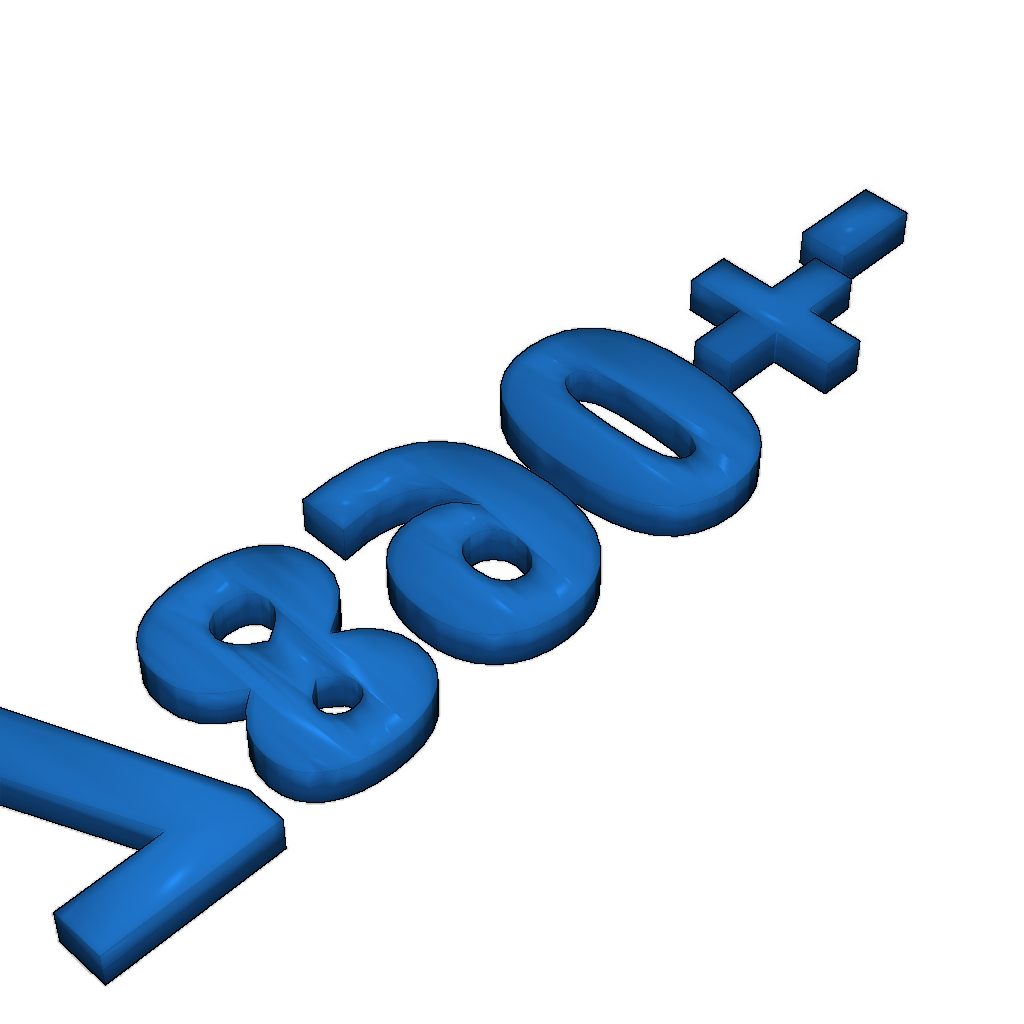 3D алфавит шрифта Open Sans Bold