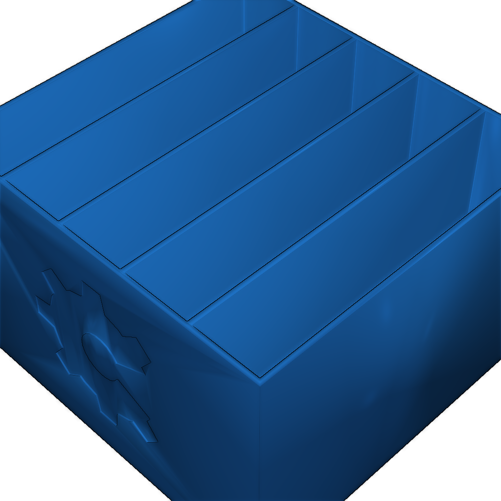 Ящик для деталей с логотипами Open Hardware