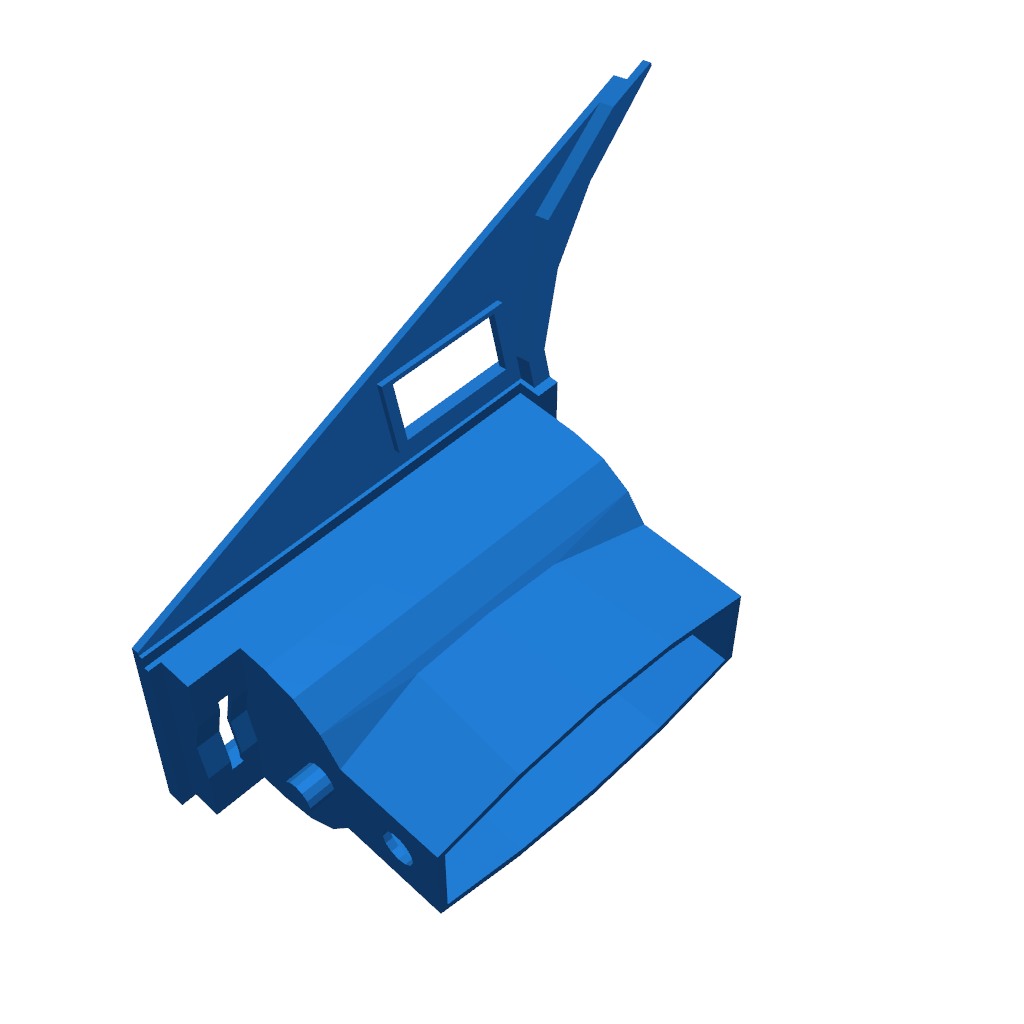 Обрамление дефлектора со стороны водителя