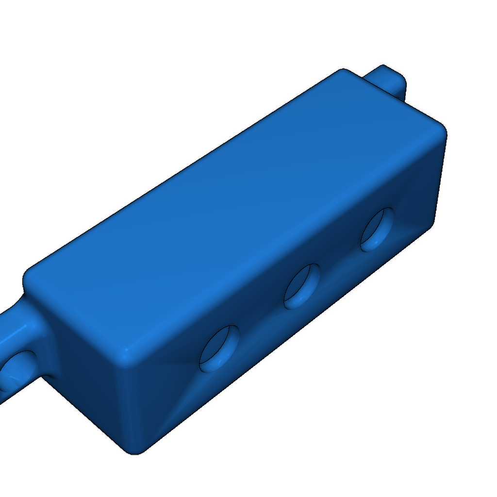 Коробка переключателя для алюминиевого профиля 20x20 мм