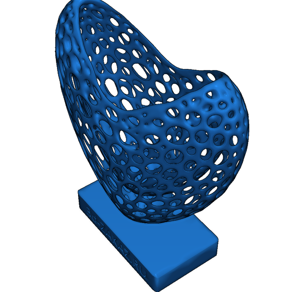 Открытое сердце в стиле Вороного