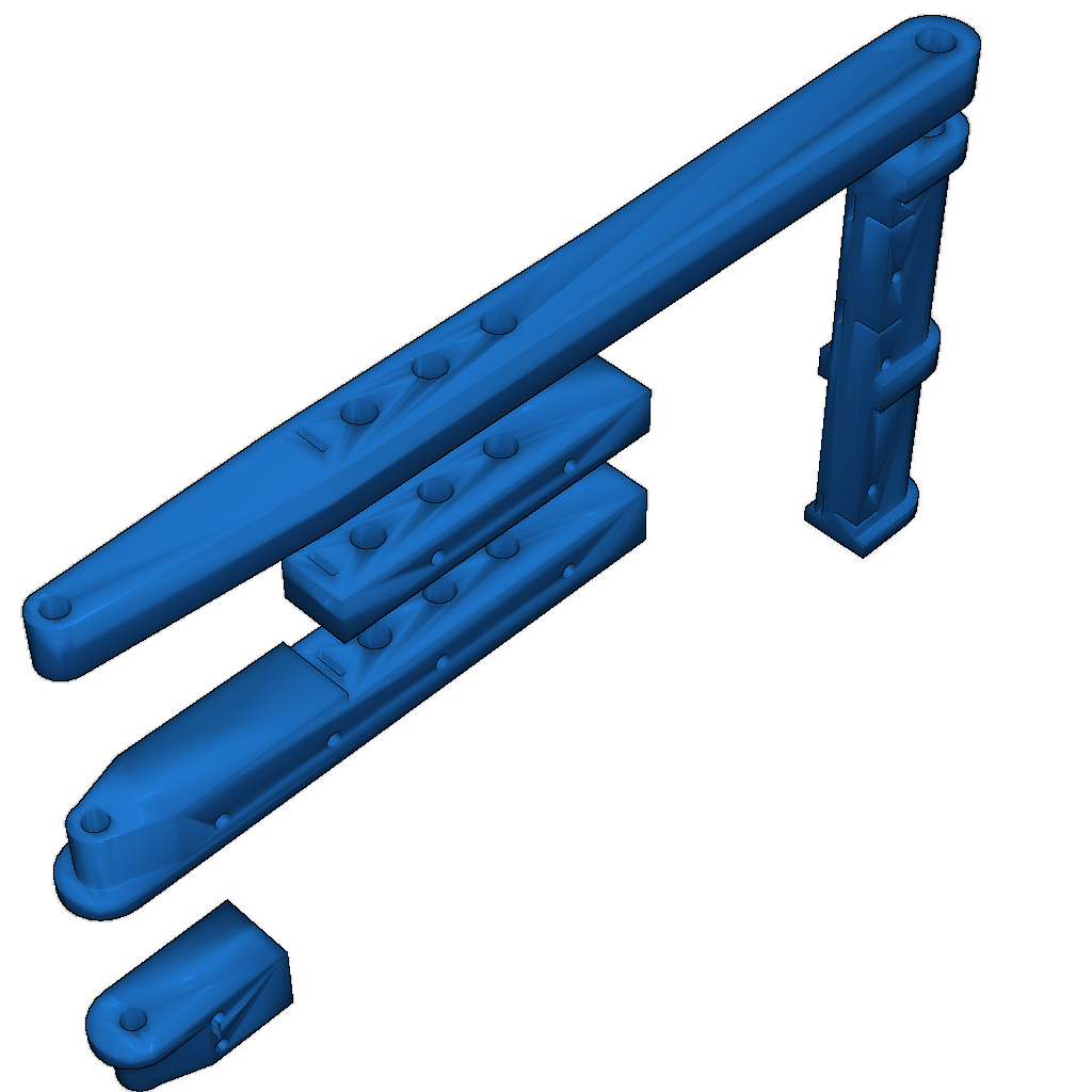 Узлы для заднего рычага Open RC из углеродного волокна
