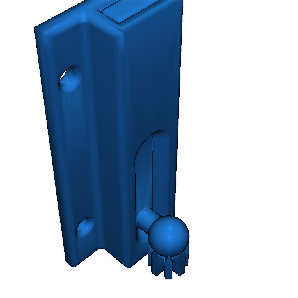 Скользящий дверной засов для печати в сборе