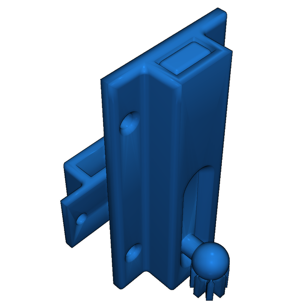 Скользящий дверной засов для печати в сборе