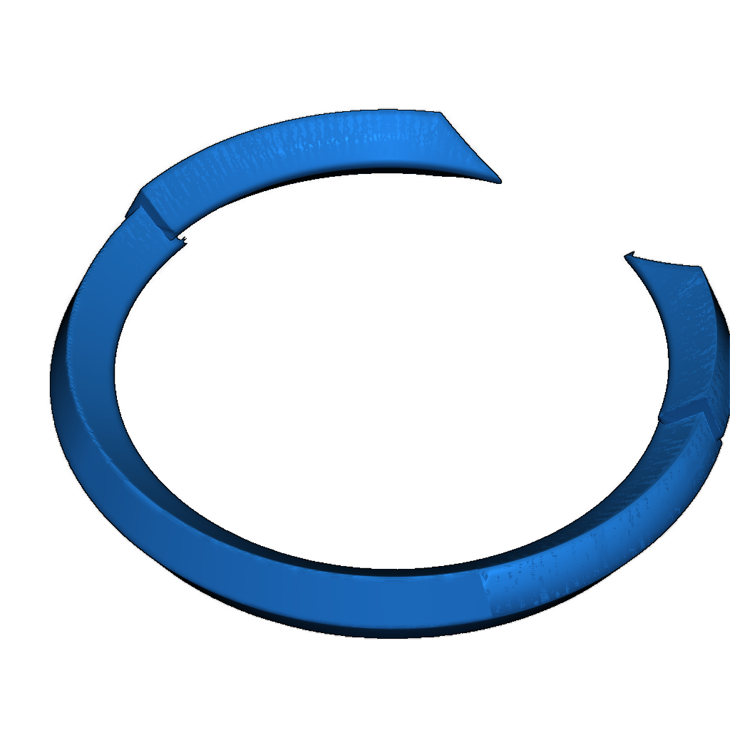 Слойчатое открытое кольцо