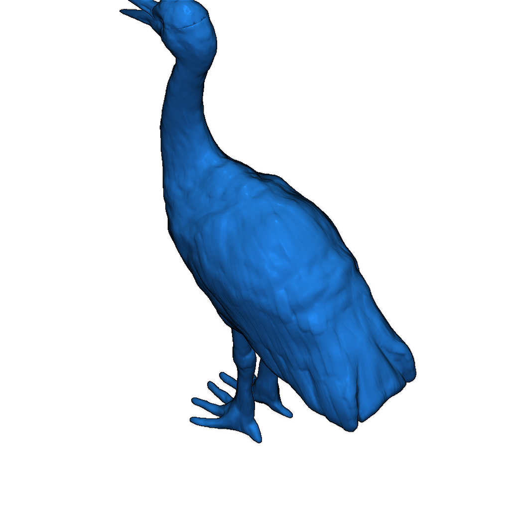 Кран с открытым клювом