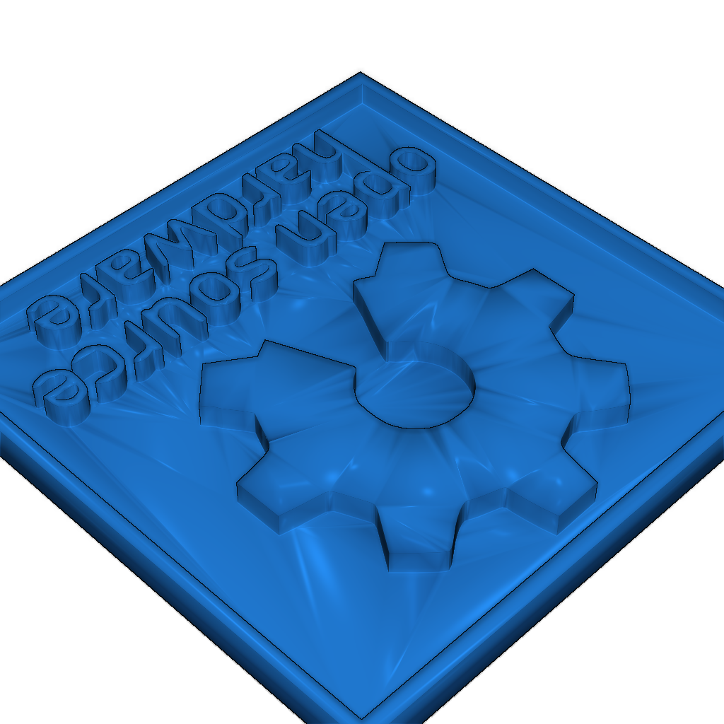 Логотип Open Hardware с рамкой