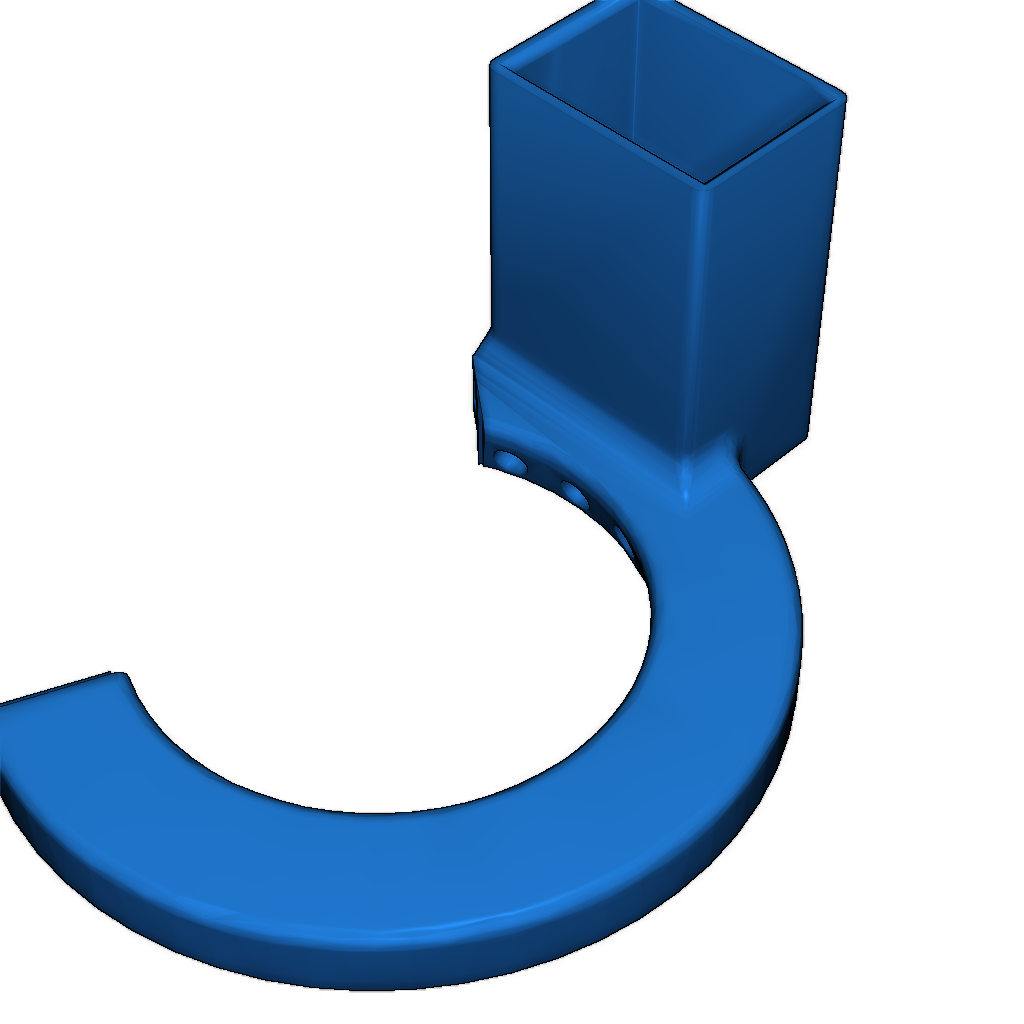 Трубка вентилятора для Anet A6 с крепежом