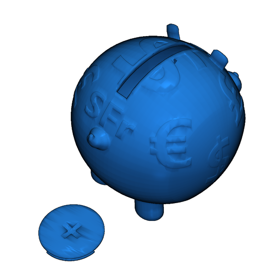 Копилка-свинка с открывающейся крышкой