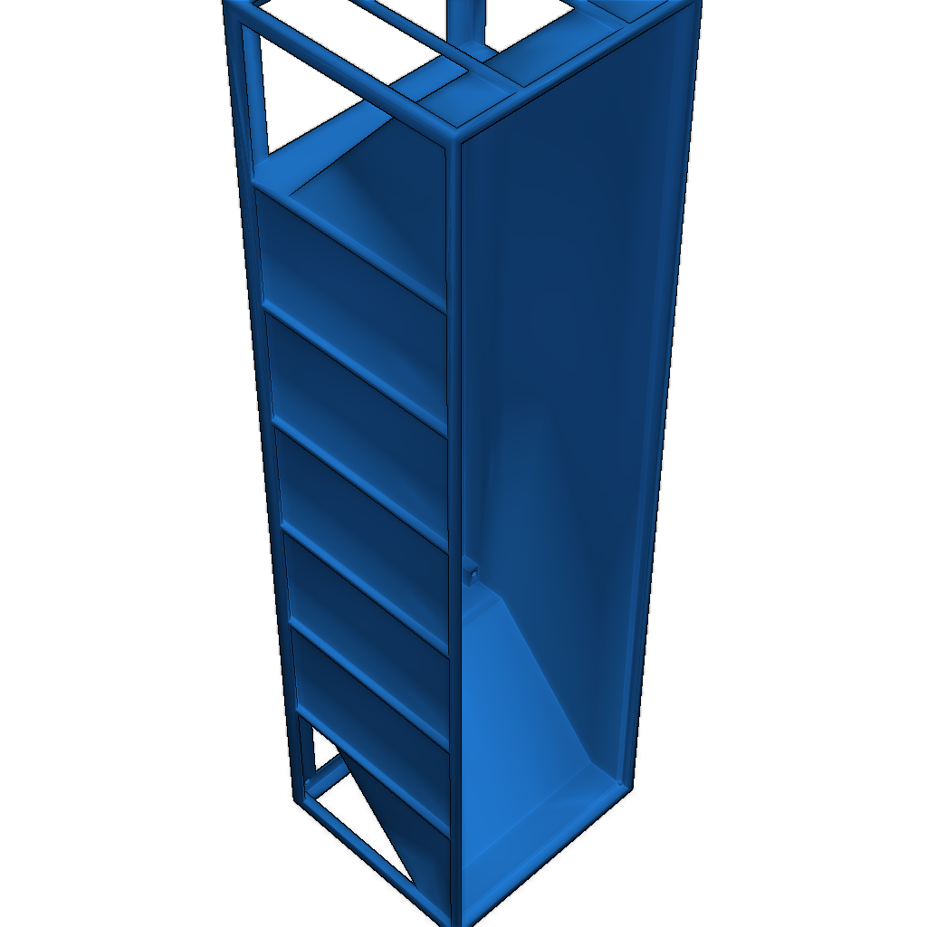 Модель открытого хоппера для грузового вагона