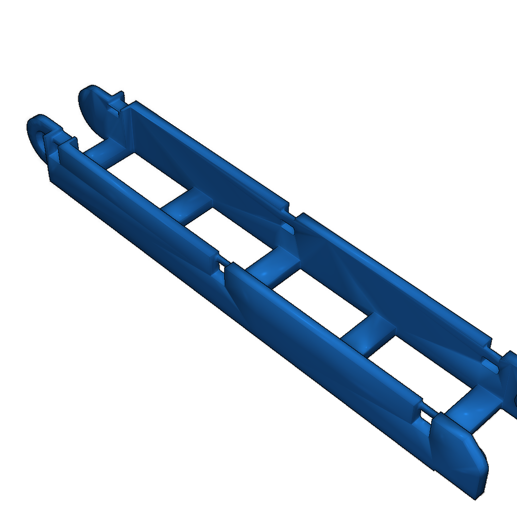 Открытая цепочка для кабеля с клипсами