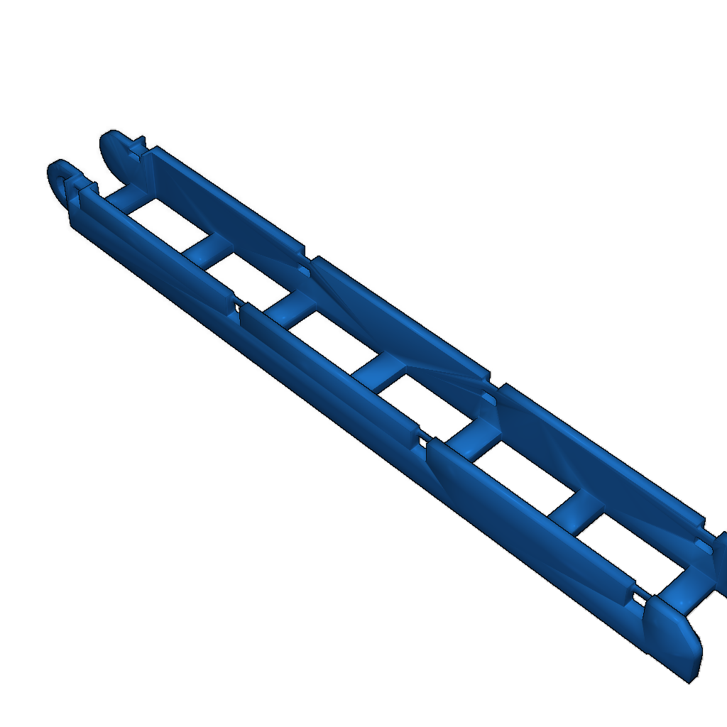 Открытая цепочка для кабеля с клипсами