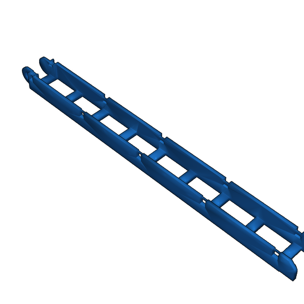 Открытая цепочка для кабеля с клипсами