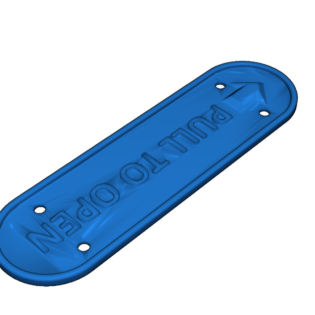 Знак 'Тянуть для открытия'