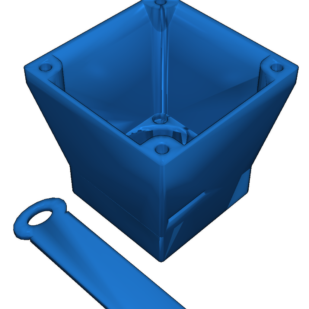 Закрывающаяся и открывающаяся модель вентилятора для Cetus 3D