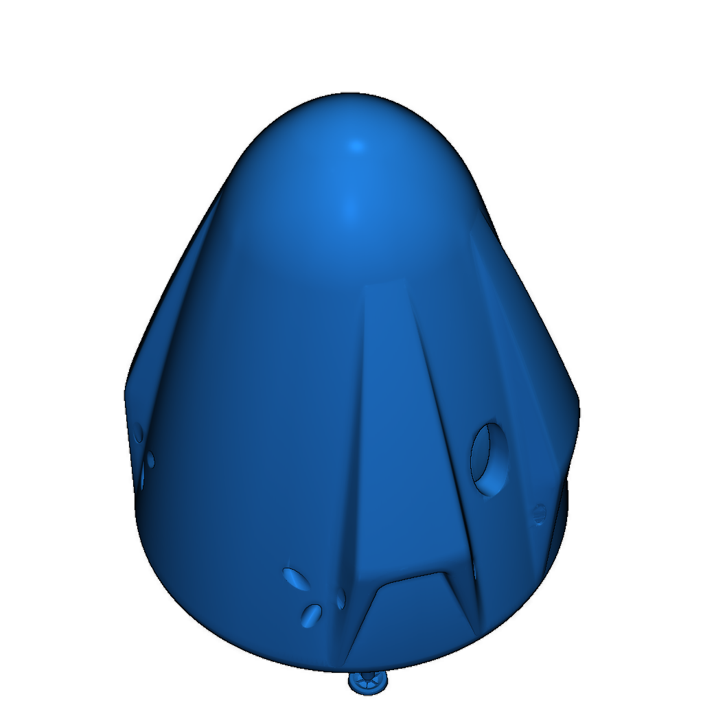 Модель Space X - Dragon 2 с открытыми дверями