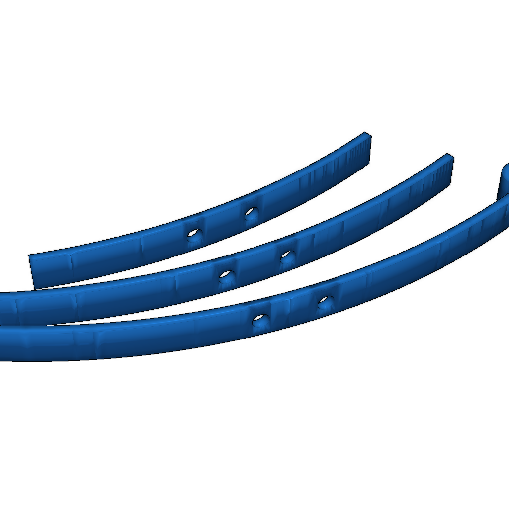 Основные детали для прицепа: Листовая рессора