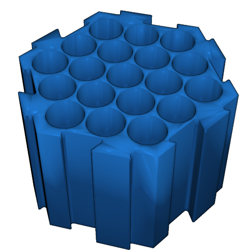 Открытые шестиугольные контейнеры