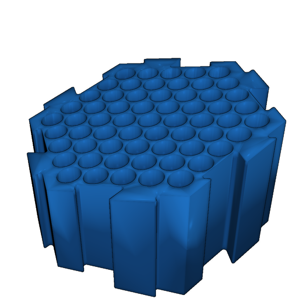 Открытые шестиугольные контейнеры