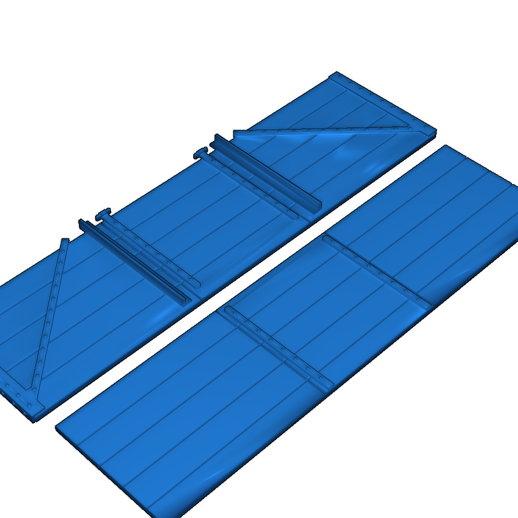 Плоский открытый вагон для 16мм садовой железной дороги
