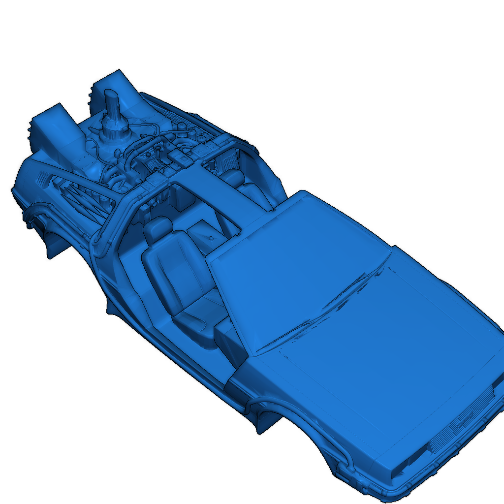 DMC Delorean полная модель V2