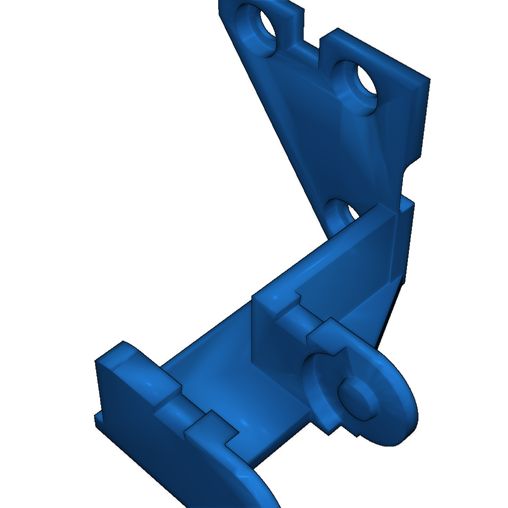 Крепления для оси X Anet A8 под открытый кабельный канал