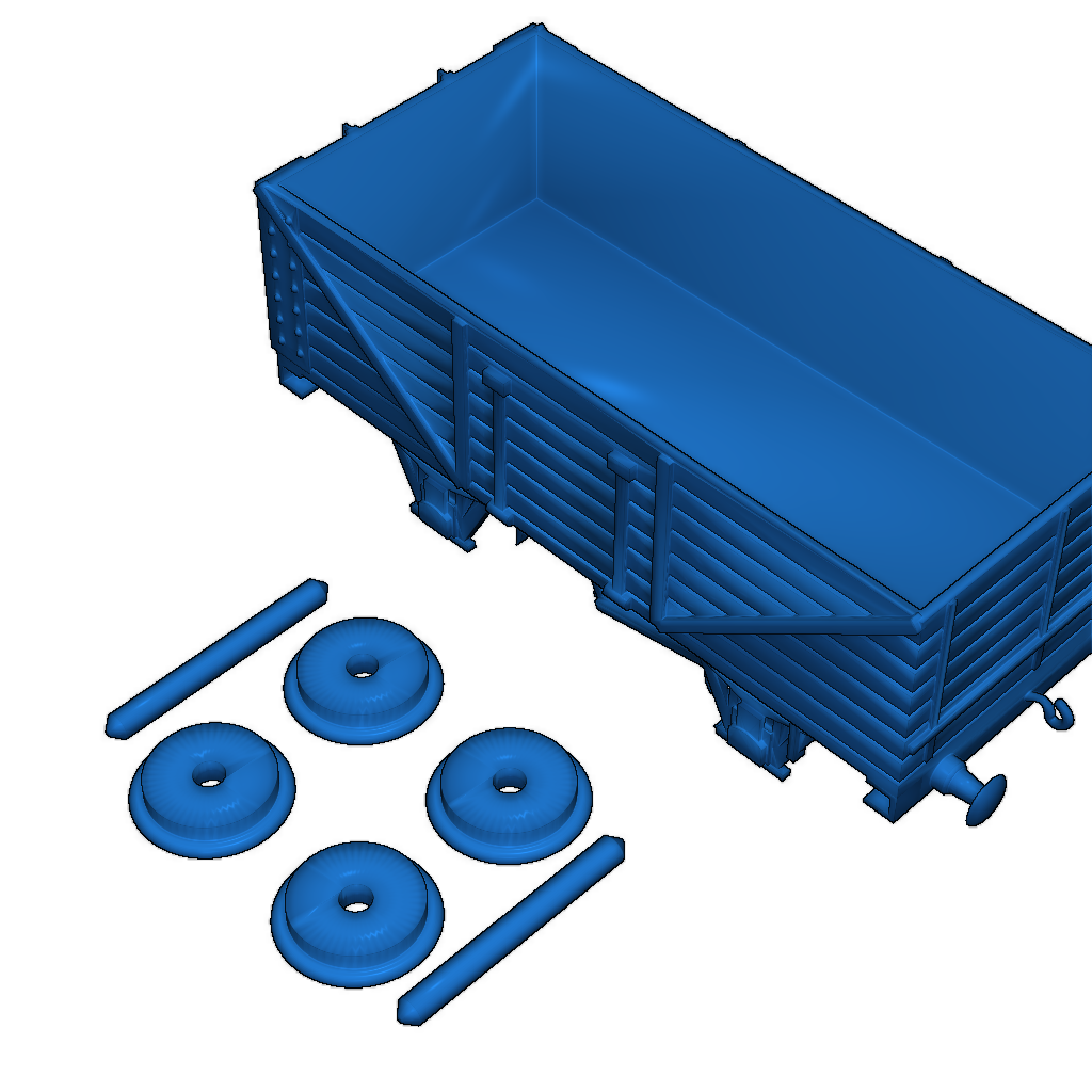 7-щелевой открытый вагон